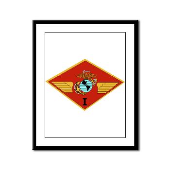 1MAW - M01 - 02 - 1st Marine Aircraft Wing with Text - Framed Panel Print